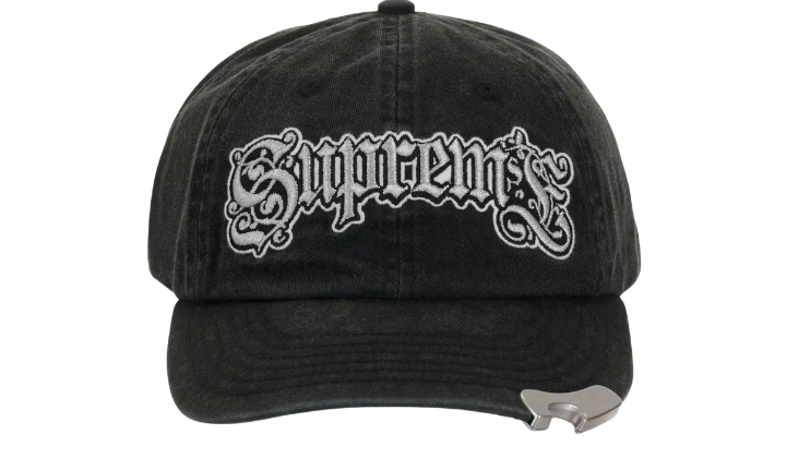 Supreme Bottle Opener 6-Panel Hat Black