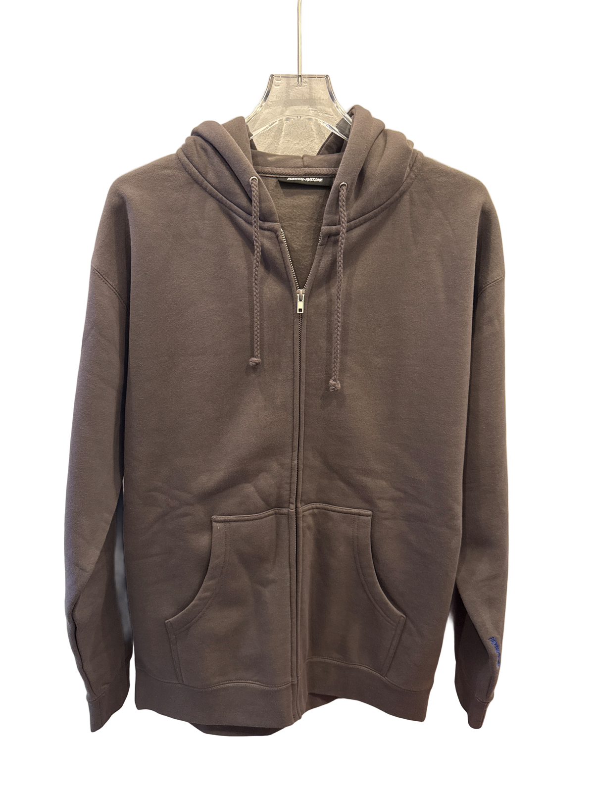Fucking Awesome brinda zip-up hoodie charcoal