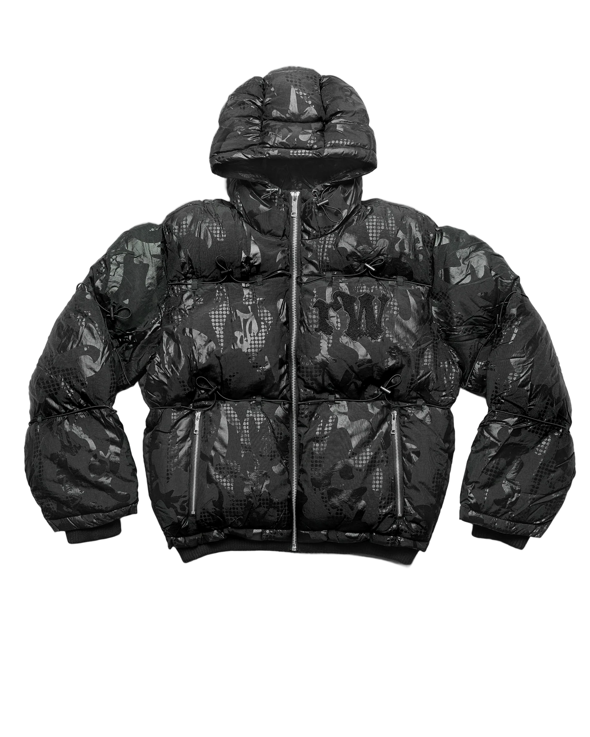 Racer Black Camo Puffer Jacket 4.0
