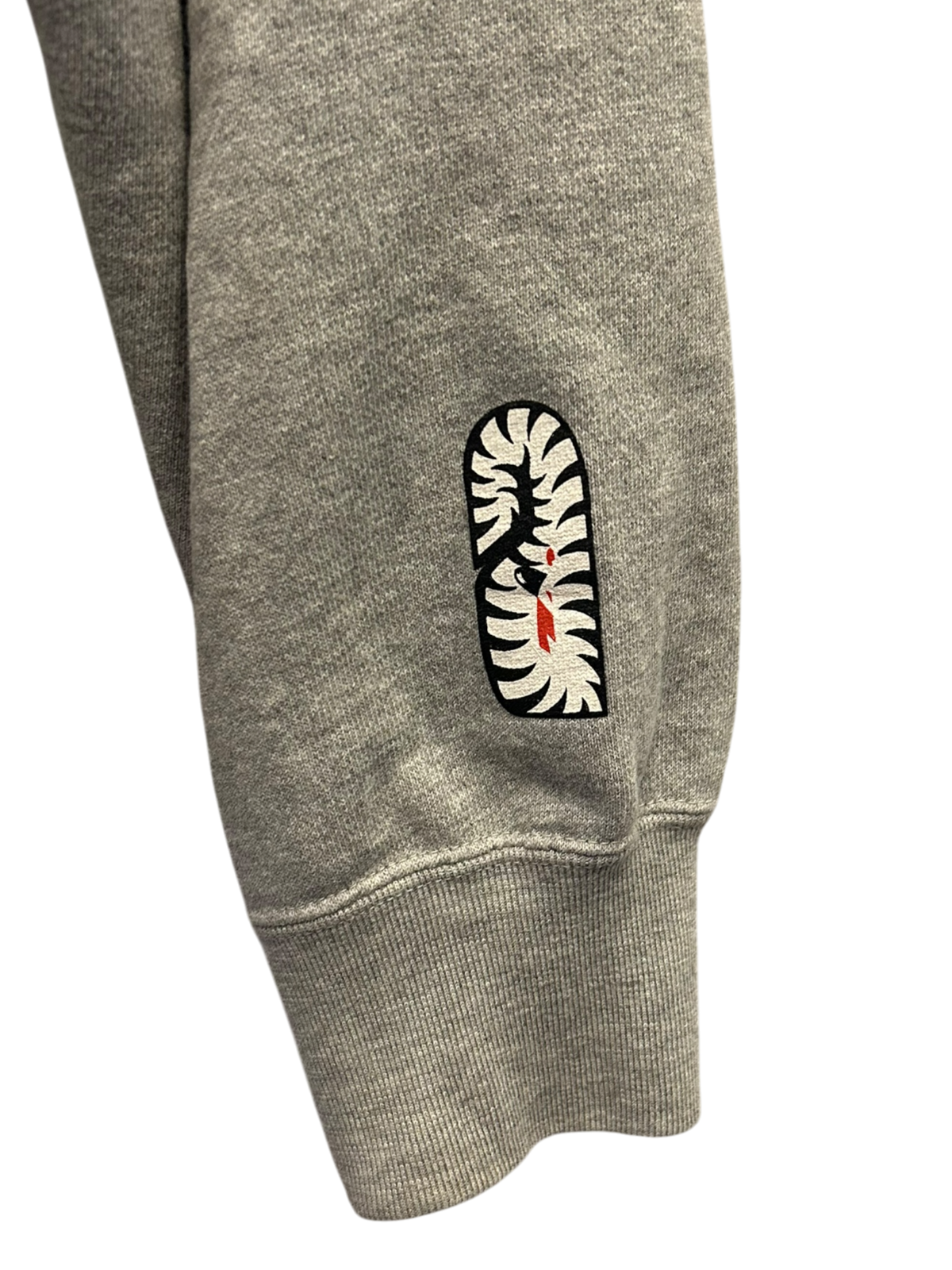 Used Bape '06 grey tiger full zip hoodie grey