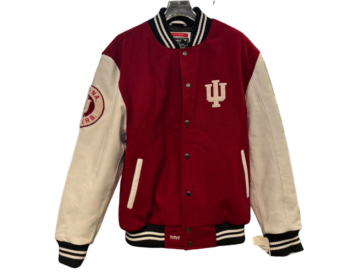 Men's Franchise Club Crimson Alabama Crimson Tide Full-Snap Letterman Jacket