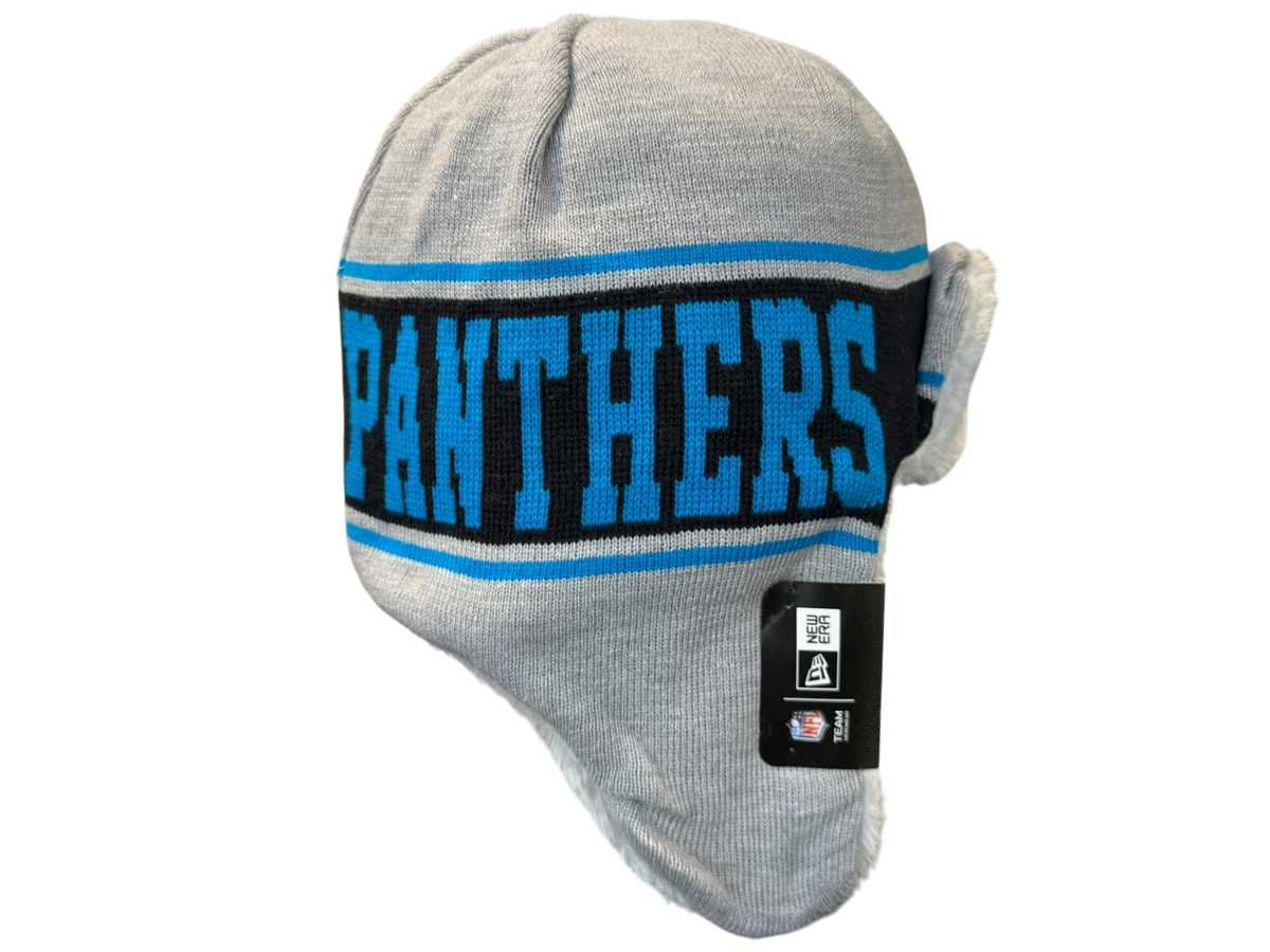 New Era Carolina Panthers Trapper Knit Hat