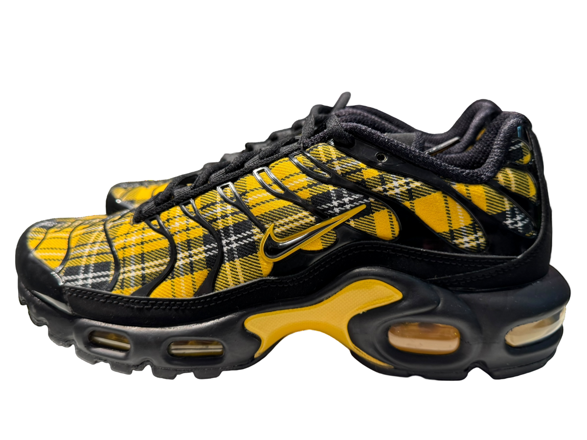 Nike Air Max Plus Black Yellow Ochre Plaid (Women's)