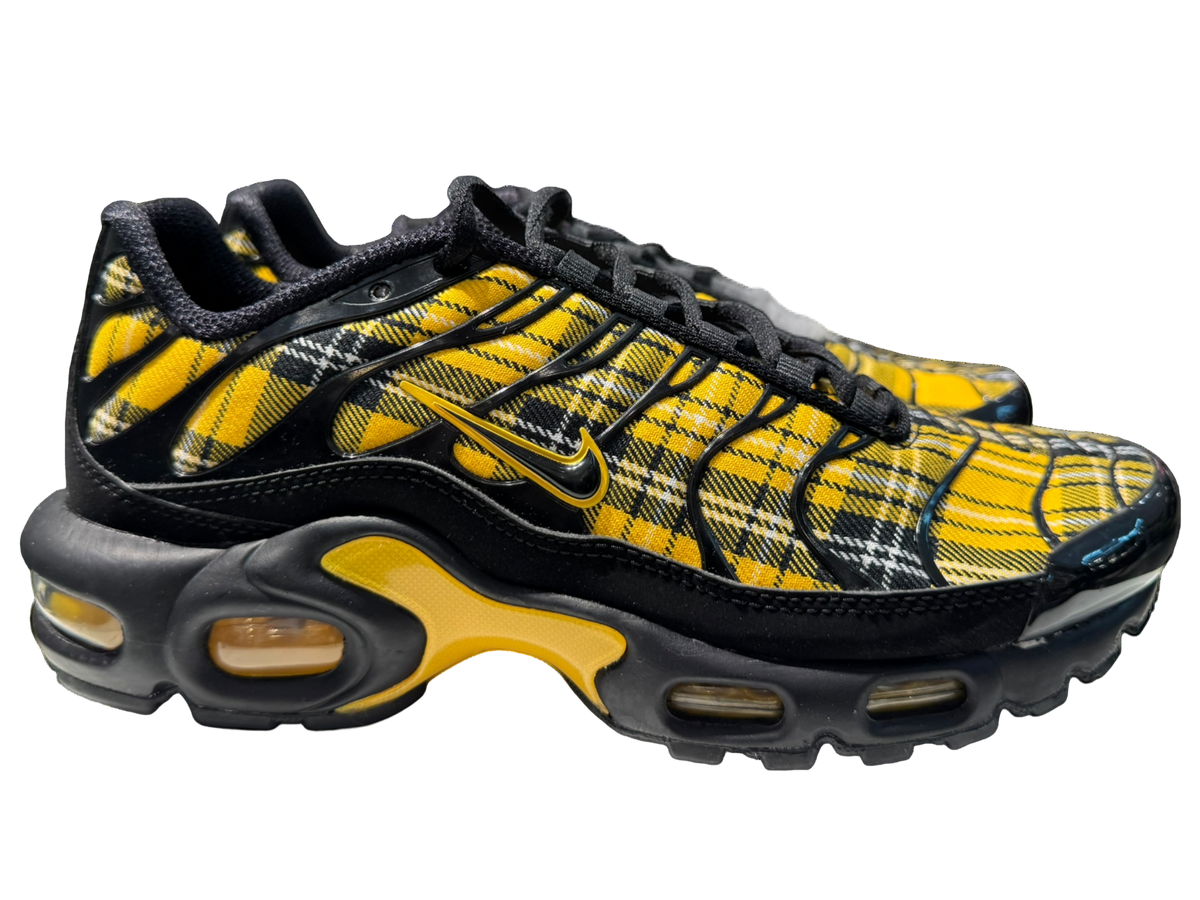 Nike Air Max Plus Black Yellow Ochre Plaid (Women's)