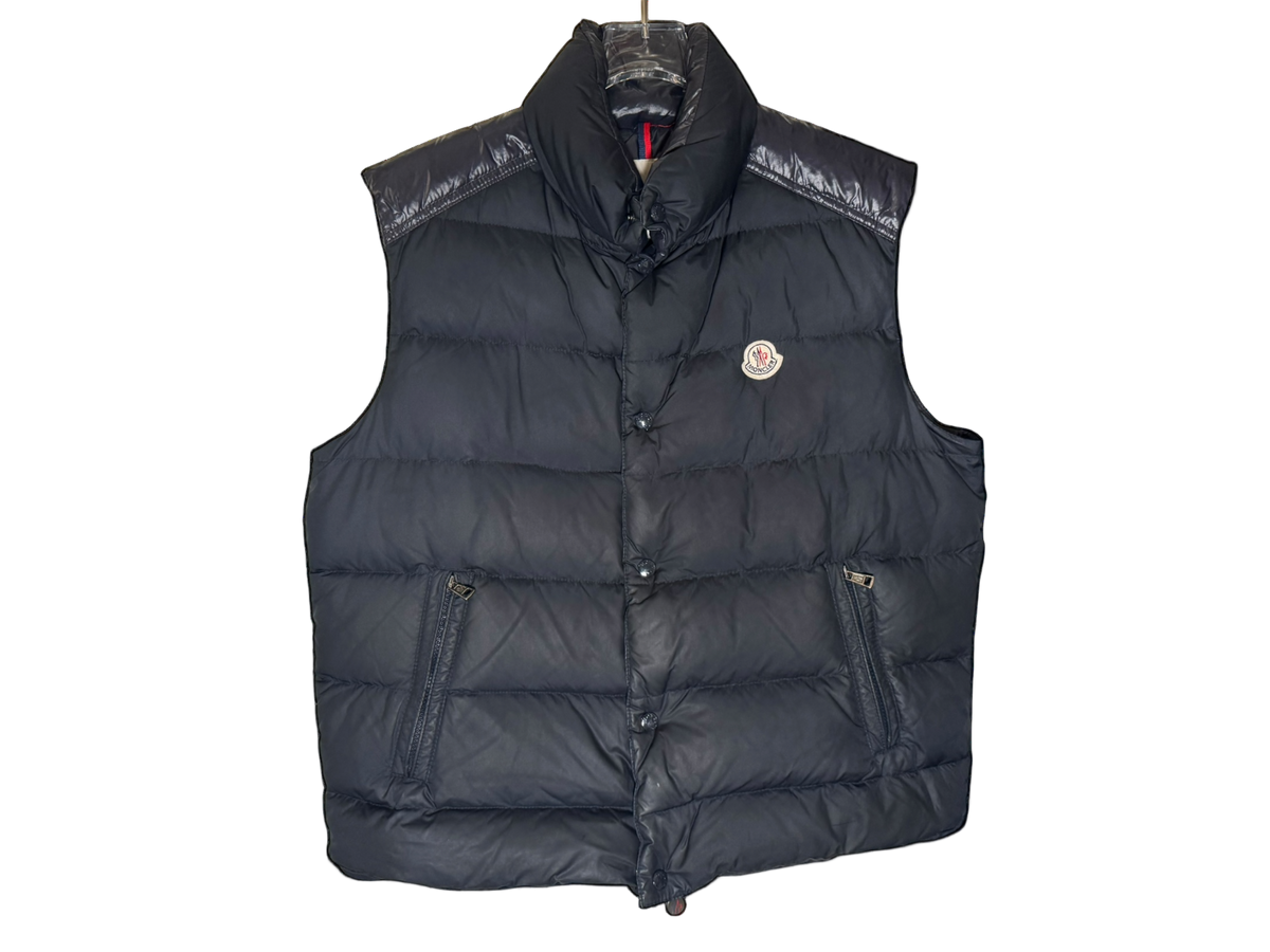 Used Moncler Cheval Down Vest Navy