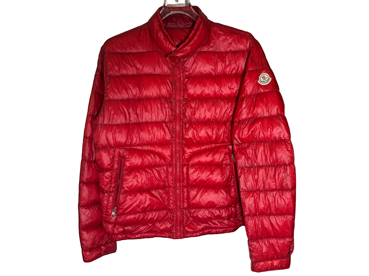 Used Moncler Acorus Light Puffer Jacket Red