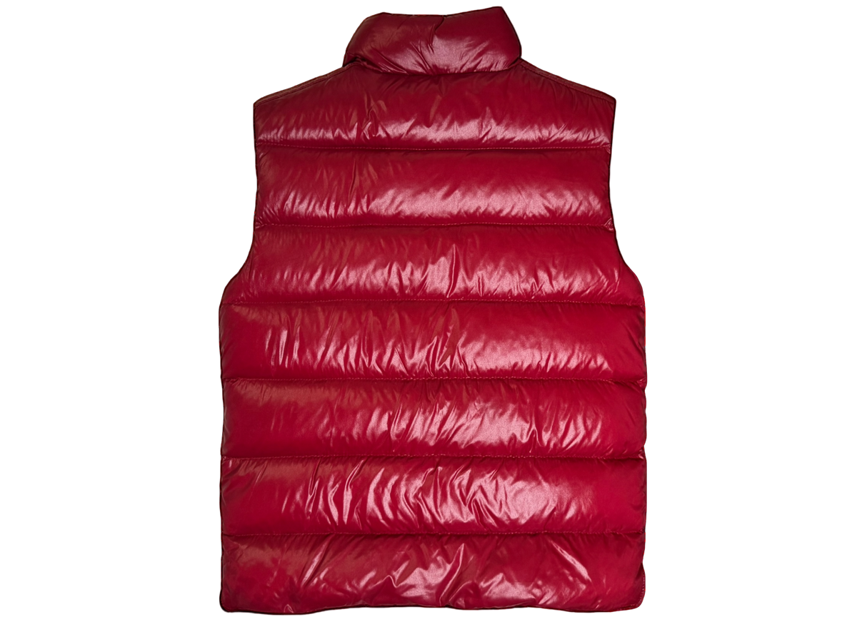 Used Moncler Tib Down Vest Kids Red