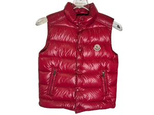 Used Moncler Tib Down Vest Kids Red