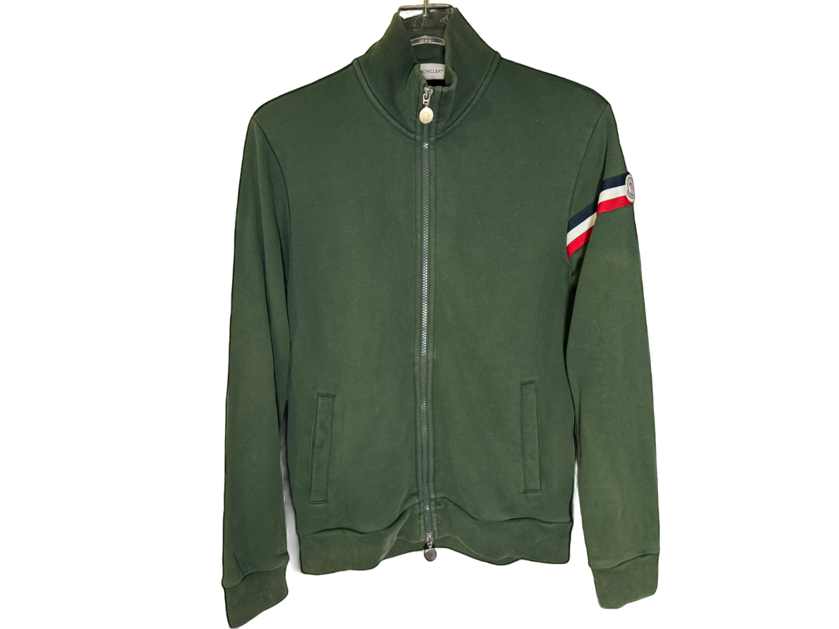 Moncler Zip up Sweatshirt Green