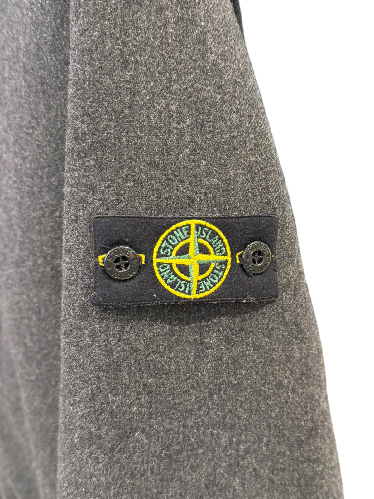 Used Stone Island Junior AW 2017 Hooded Felted Wool & Soft Shell Mixed Jacket