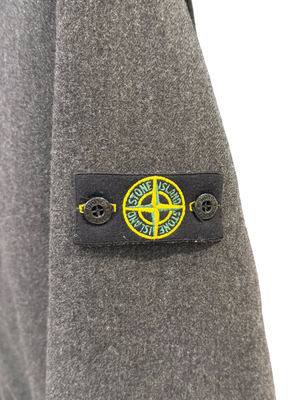 Used Stone Island Junior AW 2017 Hooded Felted Wool & Soft Shell Mixed Jacket