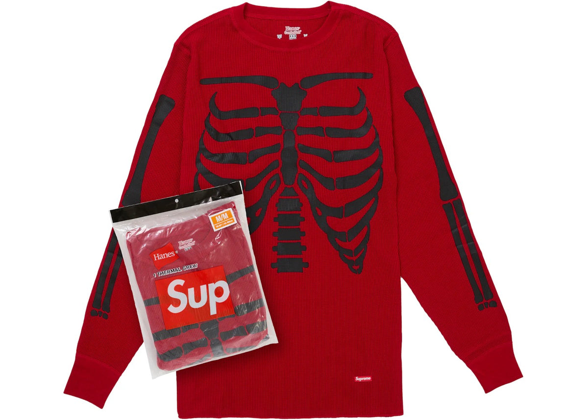 Supreme Hanes Bones Thermal Crew FW26 (1 Pack) Red