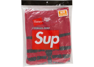 Supreme Hanes Bones Thermal Crew FW26 (1 Pack) Red