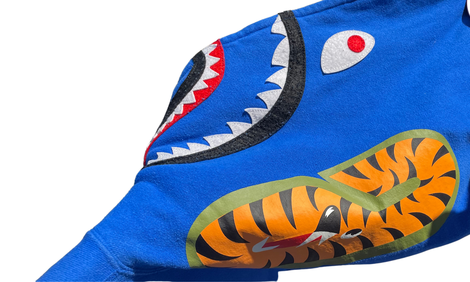 Bape Used Bape Blue Shark hoodie  - 119251808