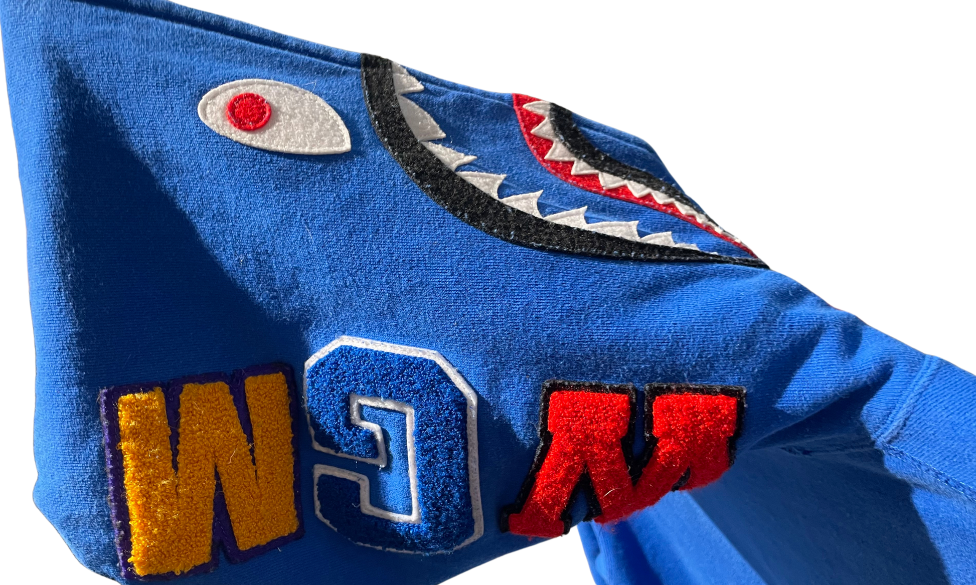 Bape Used Bape Blue Shark hoodie  - 119251808