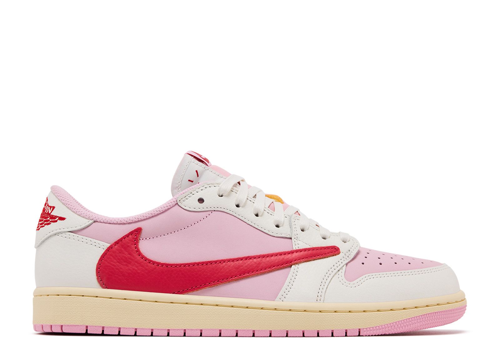 Air Jordan 1 Retro Low OG SP Travis Scott Sail Tropical Pink - IQ7604-101