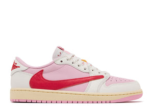Air Jordan 1 Retro Low OG SP Travis Scott Sail Tropical Pink - IQ7604-101