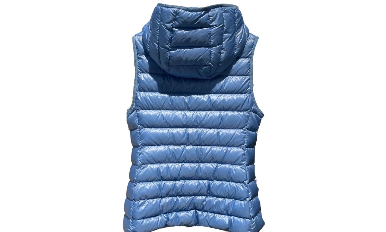 Moncler Used Moncler Blue Glygos Hooded Quilted Gilet Vest - 1028241442