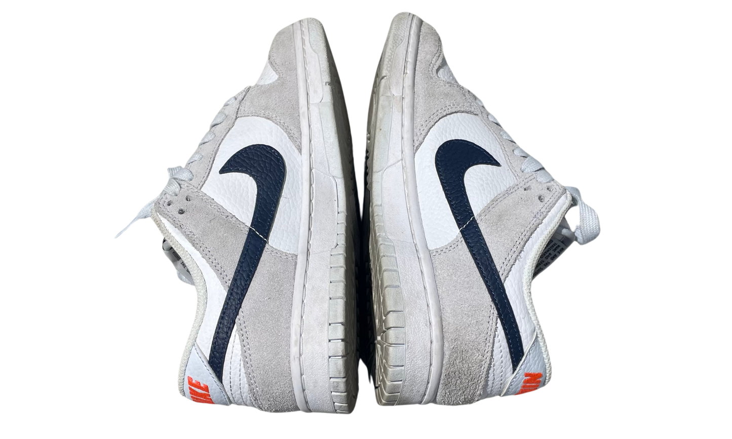 Nike Used Nike Dunk Low White Grey Navy Aqua Mini Swoosh - test