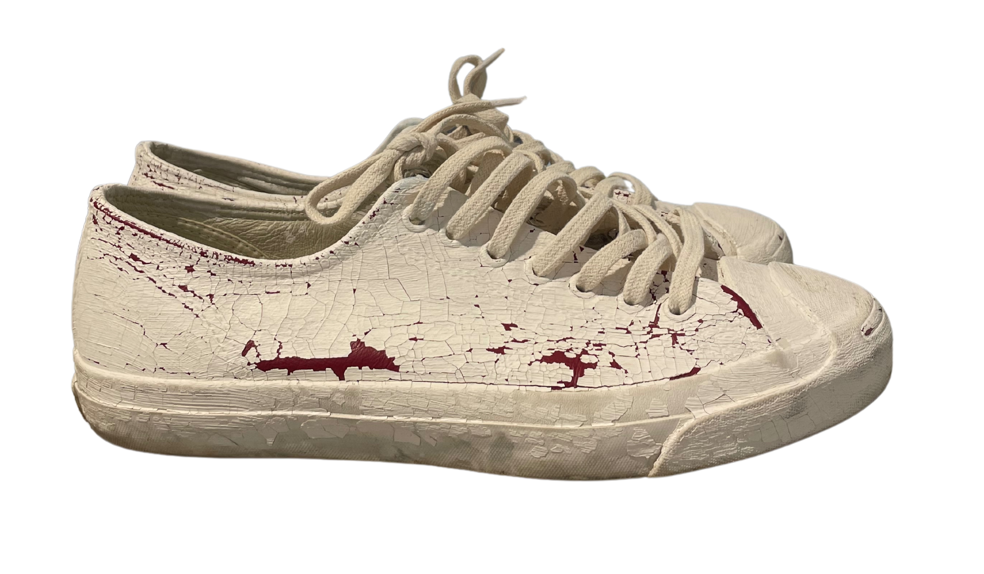 Maison Margiela Used Maison Martin Margiela Cracked-Paint Jack Purcell Converse  - 1105241209