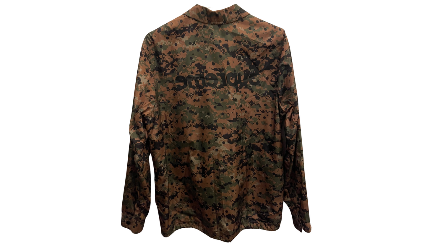 Supreme, Comme Des Garçons SHIRT Used Supreme X Comme Des Garçons SHIRT Green Camo Coach Jacket  SS13 - test