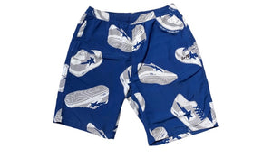A Bathing Ape Used Bape Blue Bapesta All Over Print Shorts - test