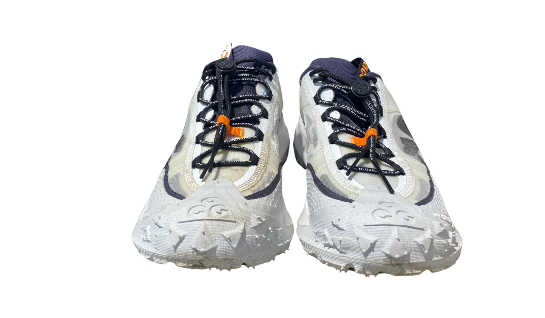 nike Used Nike ACG Mountain Fly 2 Low White Bright Mandarin - 312251728