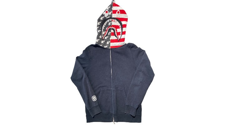 A Bathing Ape Used A Bathing Ape Full Zip Hoodie USA Head - test