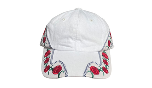 nike Used Supreme Roses 6-Panel Cap White - 625251809