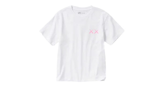 KAWS x Uniqlo UT Short Sleeve Graphic White/Pink T-shirt