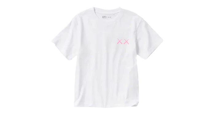 KAWS x Uniqlo UT Short Sleeve Graphic White/Pink T-shirt - 006699548557