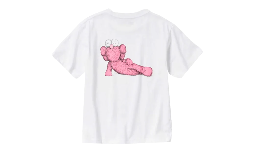 KAWS x Uniqlo UT Short Sleeve Graphic White/Pink T-shirt - 006699548557