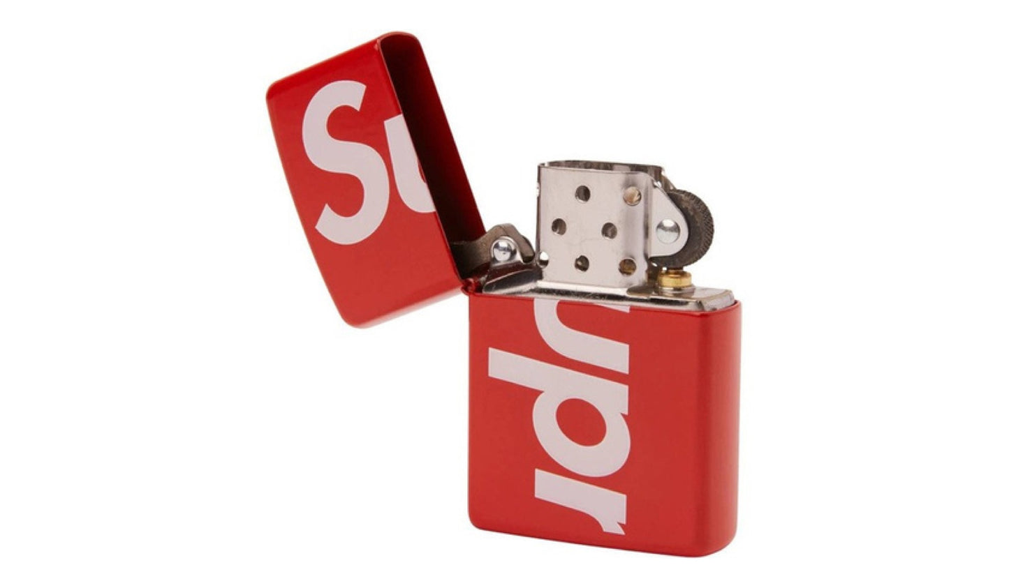 Supreme Logo Zippo Red