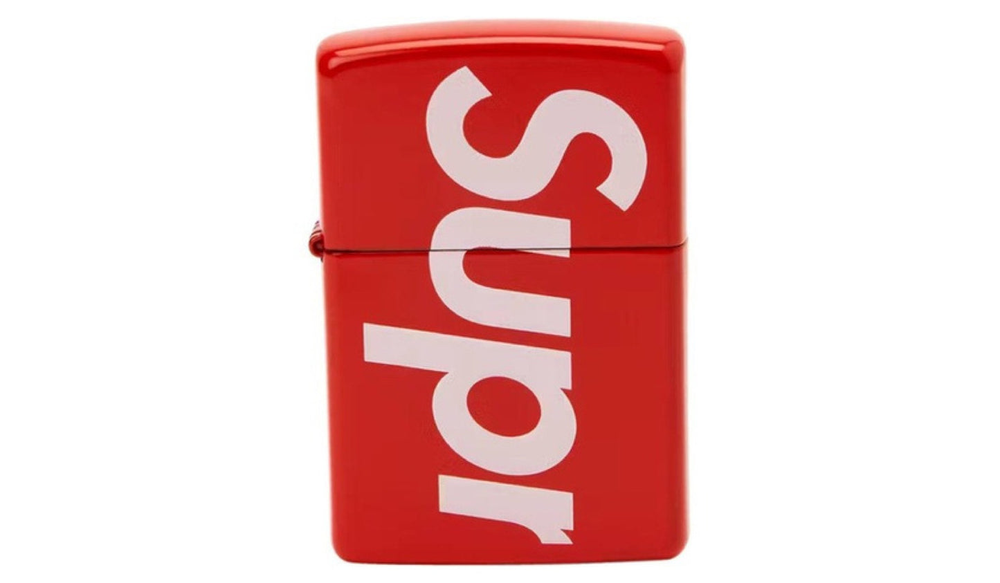 Supreme Logo Zippo Red