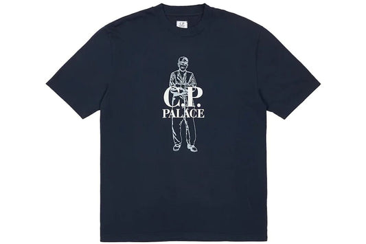 Palace C.P. Company Logo T-Shirt Navy