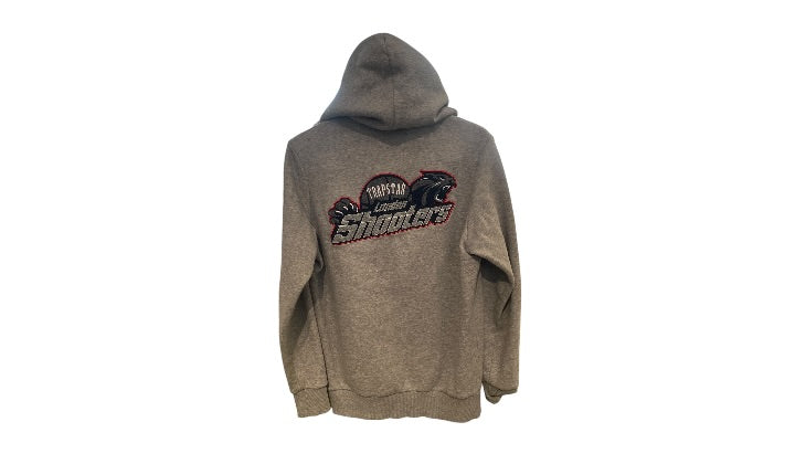 Trapstar  used Trapstar Shooters Hoodie Short Set Grey/Red - TRAP-TRAPSTAR-MULTI