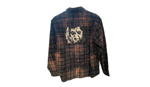 nike Used Supreme The Exorcist Flannel Shirt Black - test