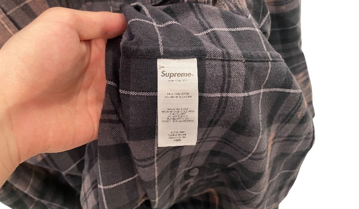 nike Used Supreme The Exorcist Flannel Shirt Black - test