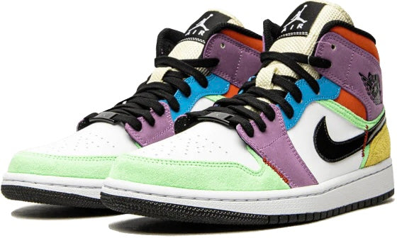 Jordan 1 Mid SE Multi-Color (Women's) - 000450294301