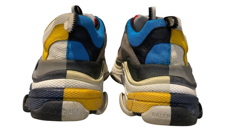 nike Used Balenciaga Triple S Split White Grey Yellow Red - test