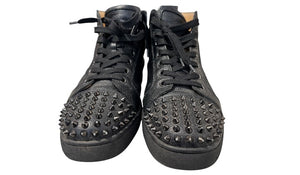 nike Used Christian Louboutin Black High Top Lou Spikes - test