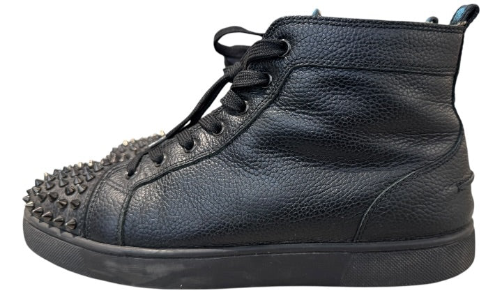 nike Used Christian Louboutin Black High Top Lou Spikes - test