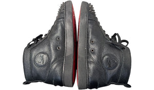 nike Used Christian Louboutin Black High Top Lou Spikes - test