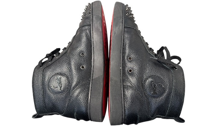 nike Used Christian Louboutin Black High Top Lou Spikes - test