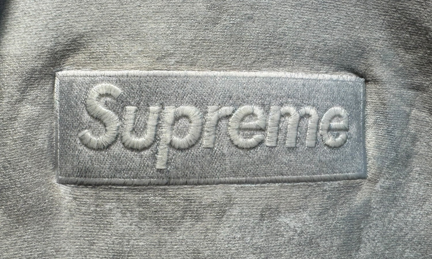 Supreme Used Supreme MM6 Maison Margiela Foil Box Logo Hooded Sweatshirt White - SUPR-SMMMFB-WHITE