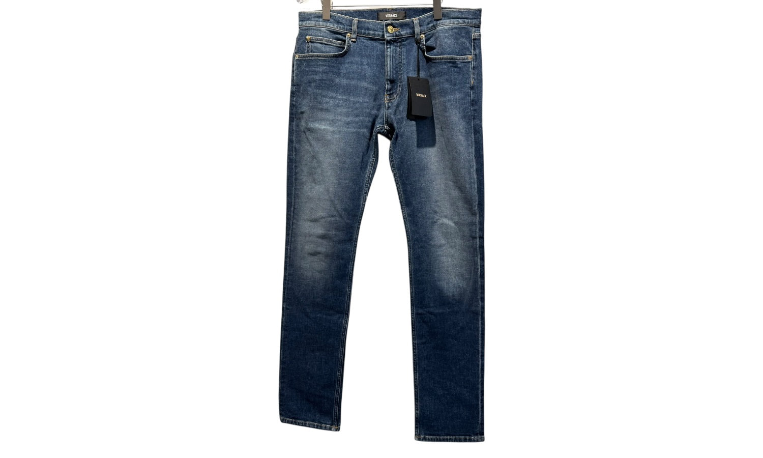 nike Used Versace Embroidered Blue Denim - test