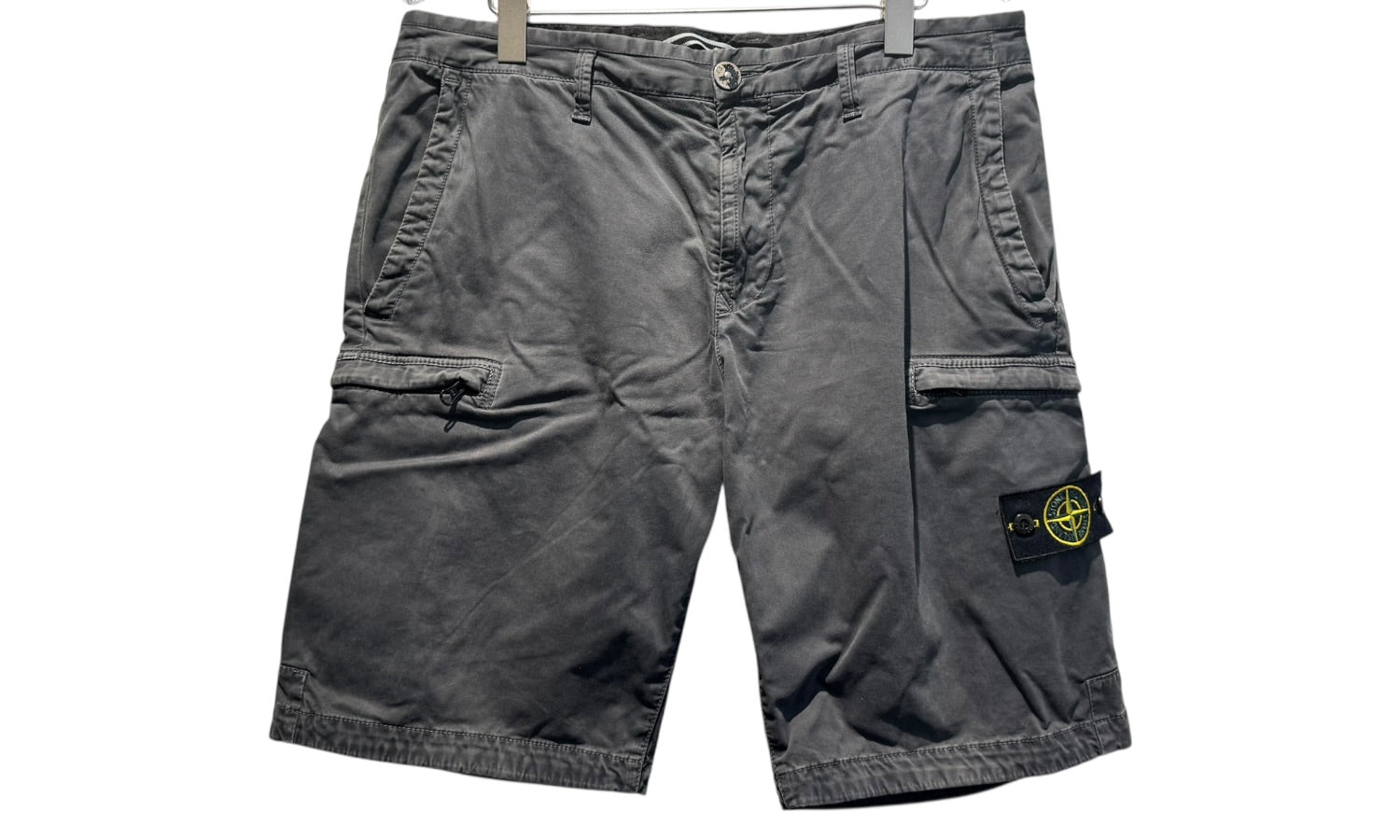 nike Used Stone Island Cargo Shorts Dark Blue Grey - test