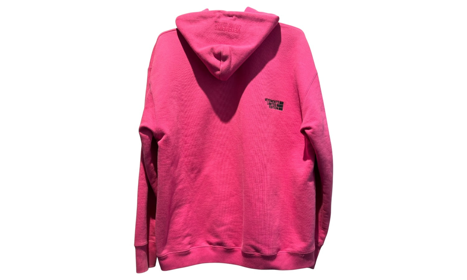 nike Used Vetements Pink Limited Edition Logo Hoodie  - test
