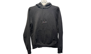 YSL Used Saint Laurent Paris Black Small Logo Hoodie - test