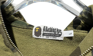BAPE Used BAPE x Minions 1st Camo Shark Full Zip Hoodie Green - BAPE-BXM1CSFZ-MULTI